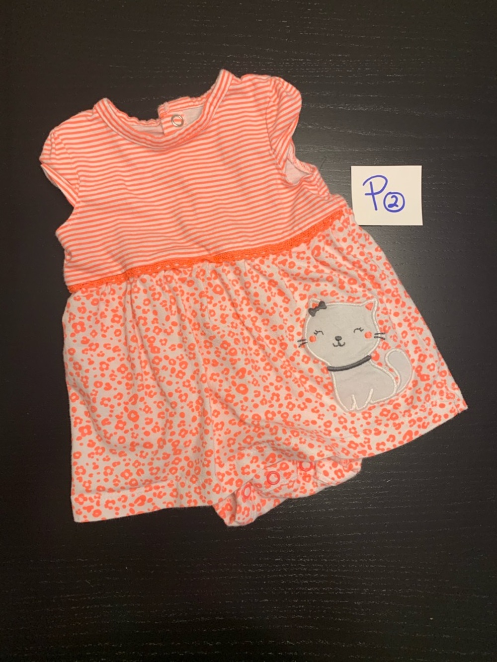 $3.00 💝 Child of Mine 0-3m Romper Style Onesie Dress